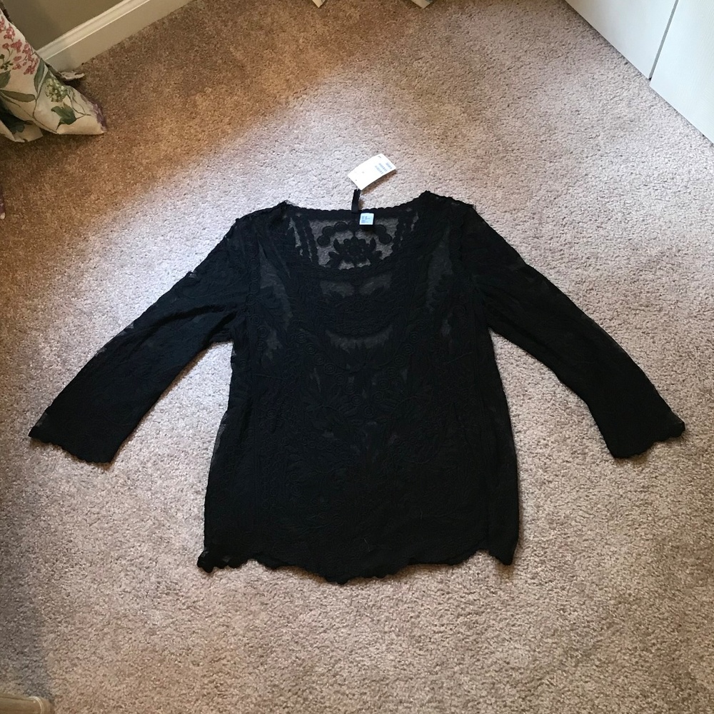 Sheer Lace Top